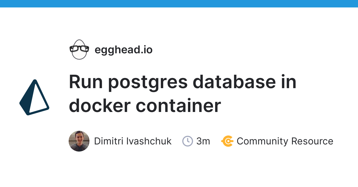 Install postgresql docker container list