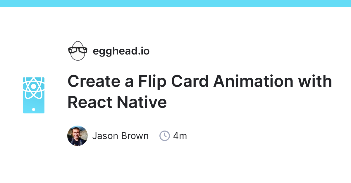Create a Flip Card Animation with React Native 